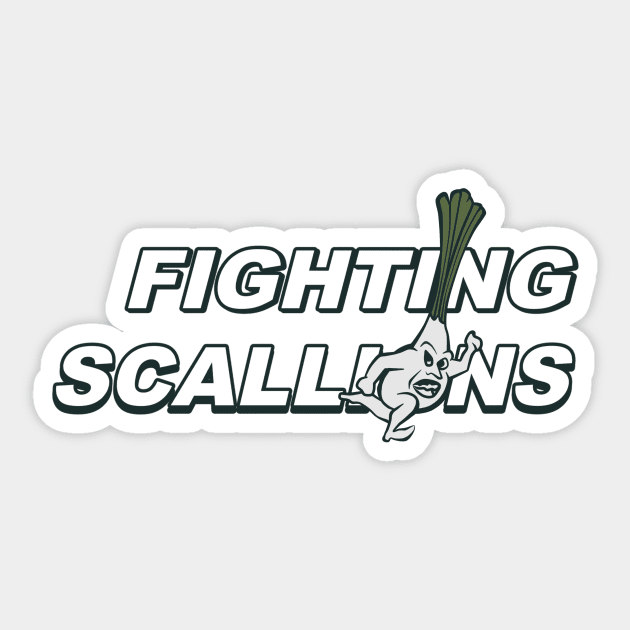 FIGHTING SCALLIONS FROM SABRINA THE TEENAGE WITCH WESTBRIDGE Sticker by Moemie